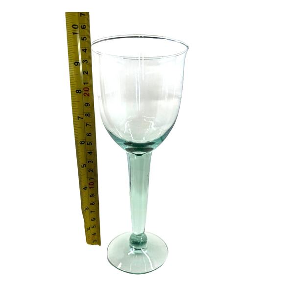Set Of 4 La Mediterranea, Wine ,Water Goblets,Recycled‎ - Picture 7 of 8
